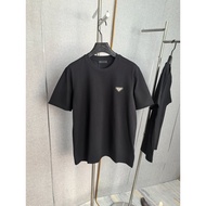 2026Prada/Prada T-shirt lelaki dan wanita, T-shirt bercorak, T-shirt lengan pendek, T-shirt kasual, 