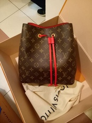 Tas LV Louis Vuitton Neonoe Coquelicot Asli / Ori / Authentic