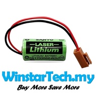 SANYO CR17335SE-R CR17335 3V PLC Lithium Battery with Plug Wire