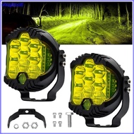 3 Inch Three Side Illuminated Work Lights LED Headlights for Truck Suv Boat Off-Road Vehicles ATV