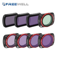Freewell 8Pack All Day QuickSwap ND/PL, ND, CPL Filter Kit for Osmo Pocket 3 Enhance Your Shots with