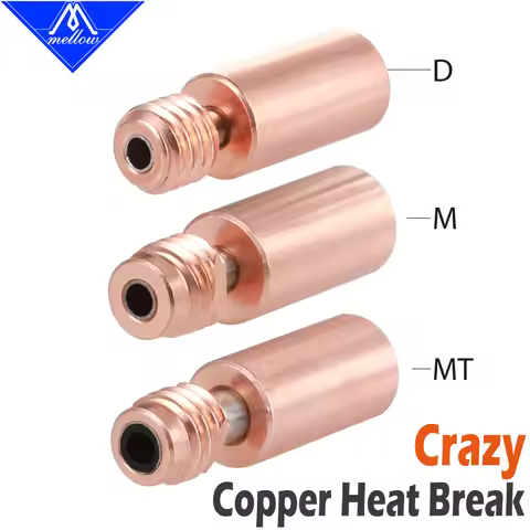 Mellow NF DCrazy/MCrazy/MTCrazy Heat Break Cyclops And Chimera Hotend 2 In 1 Out Nozzle Throat For 3