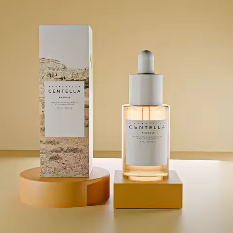 Madagascar Centella Asiatica Ampoule Facial Serum,Facial Moisturizing,Brightening,Tightening and Rep