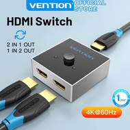 Vention HDMI Splitter 1 Input 2 Output / 2 In 1 Out HDMI Switch Converter for PS4 Monitor TV box
