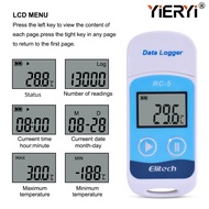 Elitech RC-5 Digital U Disk Temperature Data logger High Accuracy for Temp C/F USB Recorder