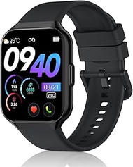 Smartwatch Men Women with Phone Function, 1.96 Inch Fitness Watch Women, 110+ Sports Modes, IP68 Wat
