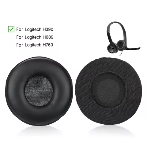 Soft Ear Pads Ear Cushions for Logitech H390 H600 H609 Headphones Ear Pads Breathable Memory Foam Ea