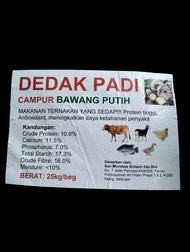 Dedak Padi Campuran Bawang Putih 1kg 5kg 10kg 25kg  DEDAK MURAH JIMAT