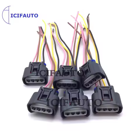 4/6 Pieces Ignition Coil Connector Plug Harness for Volvo S60 S80 V70 XC60 XC70 XC90 OE# 30684245, 3