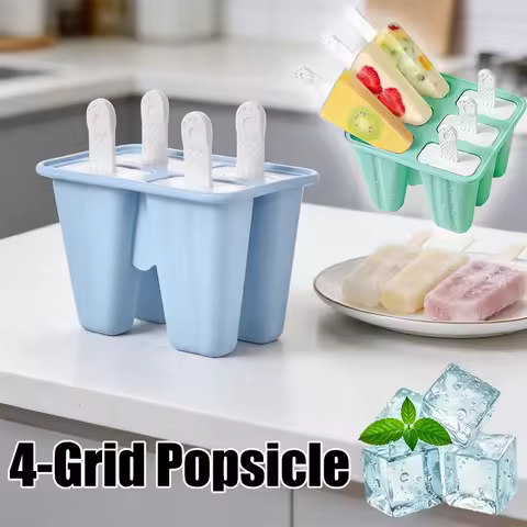 Silicone Popsicle Molds Easy Release Ice Pop Maker Reusable DIY Homemade Mold for Kids Summer Frozen
