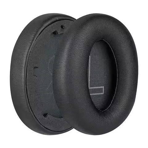 2Pcs Protein Leather Replacement Ear Pads for Anker Soundcore Life Q20, Q20BT Headphones Earpads