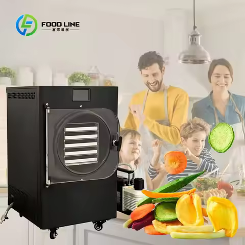 4kilo 6 kilo Milk Coffee Fruit Small Mini Home Vacuum Sublimation Lyophilizer Freeze Drying Machine 