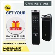 Yale YDR50GA Gate &amp; YMF40A RL Door Digital Lock Bundle (FREE Yale Connect Bridge/DDV1/TOP UP SGD100 FOR DDV3)