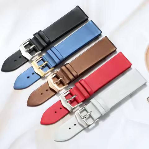 Women's Genuine Leather WatchBands for Casio Fossil Watch Band Folli Follie First Silk Watch Strap 1