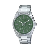 (2 Years Warranty) Casio MTP-1302DA Men Analog Watch with Silver Stainless Steel Band (TWP-01)