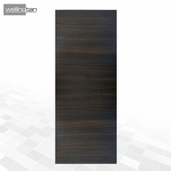 Global House WELLINGTAN ประตูยูพีวีซี บานทึบ (เงา) UPVC-SD03 80x200ซม. TEAK รับประกันของเเท้