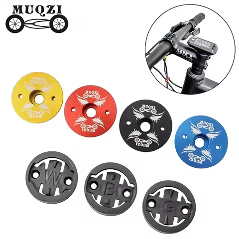 MUQZI Mountain Bike Headset Cover Computer Mount EIEIO Bicycle Aluminium Alloy Computers Fixed Base 