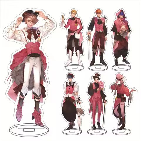 Anime Obey Me! Acrylic Stand Lucifer Mammon Leviathan Asmodeus Beelzebub Belphegor Cosplay Desktop S