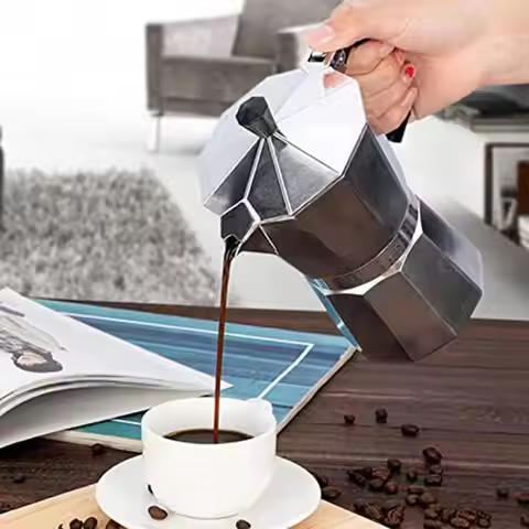 AD30-2X Coffee Pot Espresso Maker Moka Pot, Stovetop Espresso Maker For Great Flavored Espresso For 