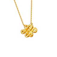 Citigems 916 Gold Mystic Knot Necklace