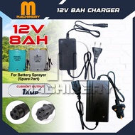 (Spare Part) M.Machinery 12V Battery Charger 8AH for Sprayer Pump Knapsack Heavy Duty Pengecas Bater