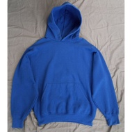 Hoodie Russell Athletic Blank Plain Basic Blue 90s 00s Vintage - VM