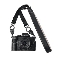 Litchi PU Leather Half Protector Bag For Panasonic Lumix G100 G100K G100D Camera CaseShoulder Strap 