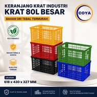 Industrial Basket Crates 80L & 50L & 40L Jumbo Multipurpose | Thick Material Container Box | Storage