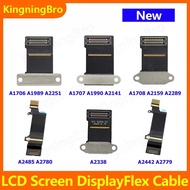 New LCD Screen Display Flex Cable For Macbook Pro A1706 A2251 A1707 A1990 A2141 A1708 A2289 A2338 A2