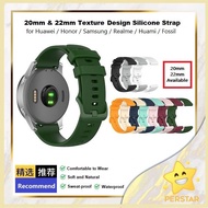 [ Recommeded ] Texture Silicone Strap for Huawei Watch 3 /3 Pro / GT 2 Pro / GT2 46mm / GT 3Pro & Sm