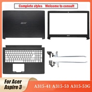 New For Acer Aspire 3 A315-41 A315-53 A315-53GLaptop LCD Back Cover/LCDHinges/Front Bezel Color Black AM28Z000100