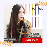 Colorfull HAIR CLIP - HAIR ACCESSORIES - FAKE HAIR - HAIR EXTENSION