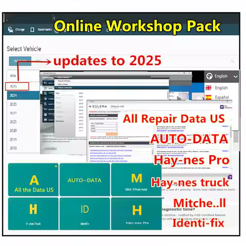 2026 All Repair Data Online Account for wholedata ,Auto-data,Mit..chell, hay-nes pro, Identi-fix Wor