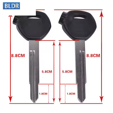 Universal Motorcycle Right Slot Letf Slot Uncut Blade Blank Key Embryo Blanks Handle for Honda DIO 5