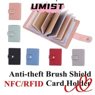 UMISTYDREAMC9 26 Card Slots Credit Card Holder Slim Candy Color Pocket Bag RFID Blocking
