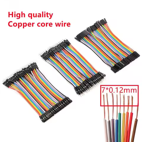 40P Dupont Cable 10/20/30CM 2.54mm Spacing Male to Male, Male to Female,Female to Female Jumper Wire