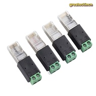GREAT RJ45 Terminal Adapter,  Adapter 2PIN Terminal RJ45 to RS485 Converter, Splitter RJ45 Male Conn