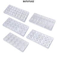 BUTUTUOZ Chocolate Mold, Transparent Handmade Sphere Chocolate Tools,  Plastic DIY Bar Mould Confect