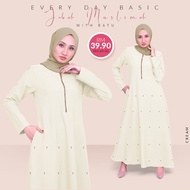 Jubah Muslimah Plain with Batu Designed  By H Styles Collections