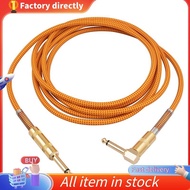 In stock-Guitar Instrument Cable 10FT Electric Instrument Bass AMP Cord 1/4 Inch Straight to Right A