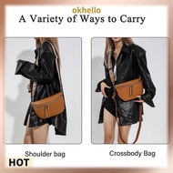 [Okhello.sg] Women Bum Bag Double Straps Casual Crossbody Bag Belt Bum Pouch Daily Dating Bag