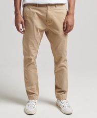 Superdry Officer's Slim Chino Trousers-Stonewash