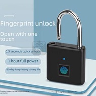 Syllere - 送貨上門 -家用指紋密碼鎖頭 智能鎖電子指紋鎖頭 指紋防盜鎖鎖頭 （黑色） P4-黑色（指紋開鎖）