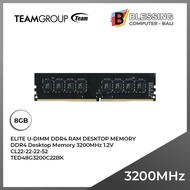8GB Ram TEAM ELITE DDR4 PC3200 1.2V TED48G3200C22BK