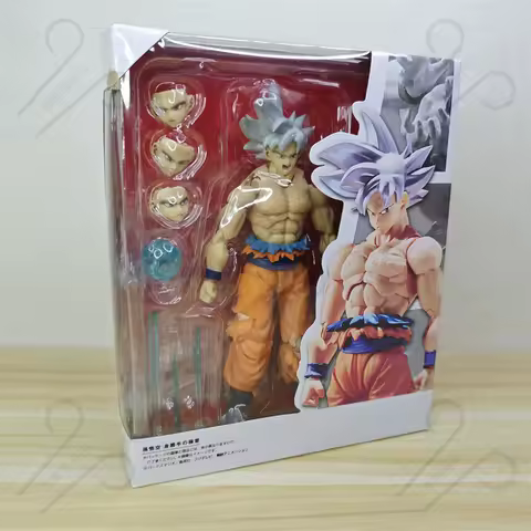 SHF Dragon Ball Z Super Ultra Instinct Goku White Hair Articulated Model Collection Toys 16cm