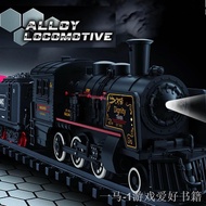 ♘♀GKIDS Rail King Intelligent Classical Train Alloy Locomotive DT015766 Metal set - Lighting Music S