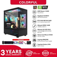 AMD RYZEN 5 5600 Desktop Computer Hexa-Core-Core 12 Thread 16GB RAM 512GB SSD Full Set Pc Computer D