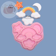 Jelly, pudding, jelly, chocolate silicone mold - Rainbow - birthday cake accessories and cake decora