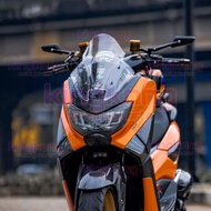 WINDSHIELD VISOR Nmax sporty TDR mini V2 sirip . Visor Nmax sporty TDR mini sirip . Visor all new