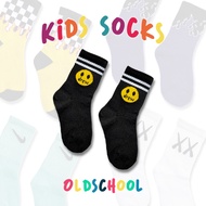 HITAM Oldschool Kids Socks with Drew Smile Motif Black - Mohaki Official - AK25